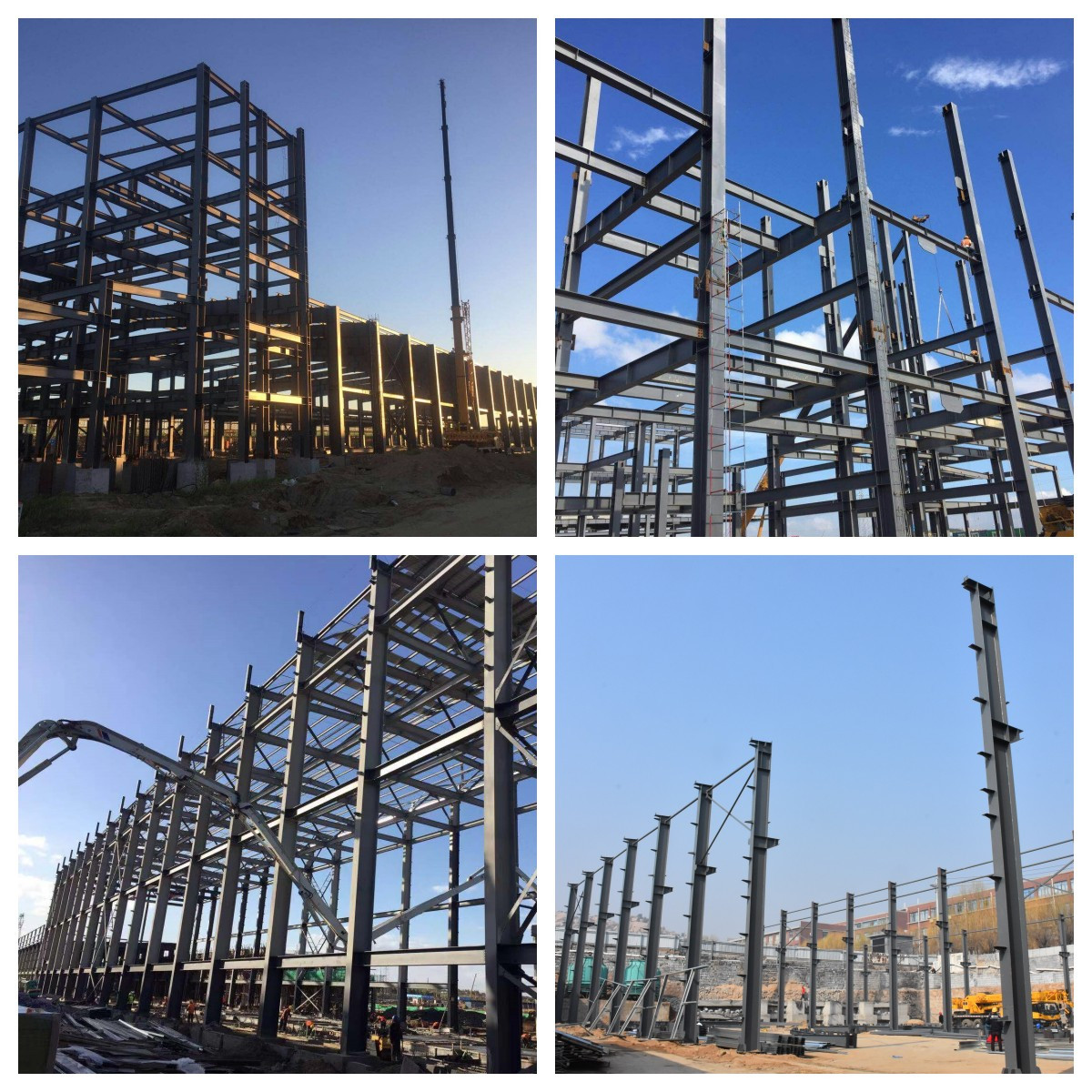 Industrial Prefabricated Light Steel Structure Warehouse Building H Section Construction Produced By China