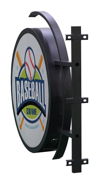 P4 2 Sided Aluminum Profile Waterproof LED Screen For Logo And Brand Display