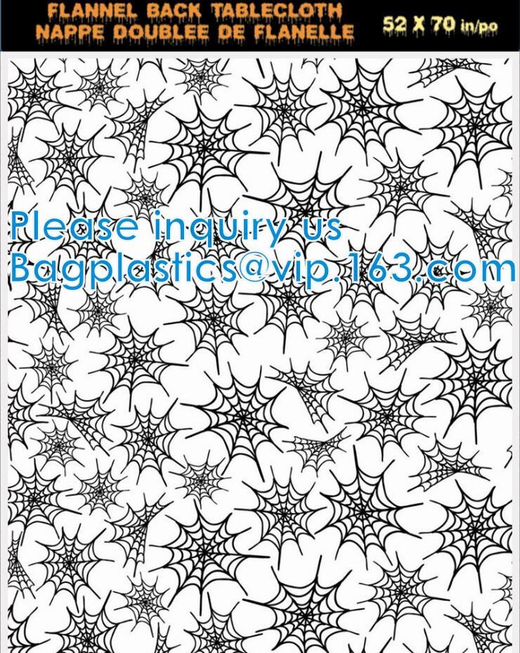 Vinyl Christmas Happy Halloween Banquet Event & Party Supplies Decoration Ployester Tablecloths Table Cover picnics