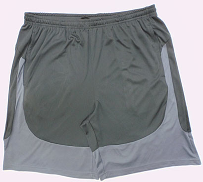 S To XL Adjustable Elastic Waist Gray Jogger Shorts For Soccer