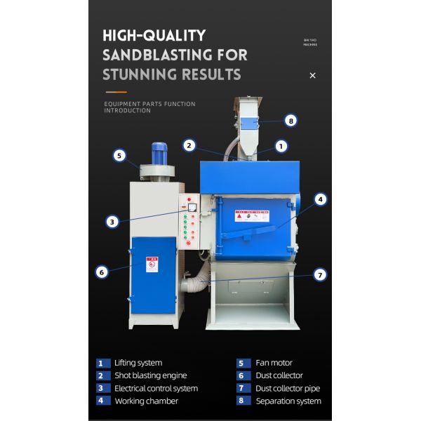 Screwdriver Small Parts Batch Shot Blasting Cleaning Machine