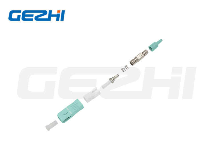 Multimedia Single Mode 0.9mm Fiber Optic Connector SC UPC APC OM3 2.0 3.0 Blue Green