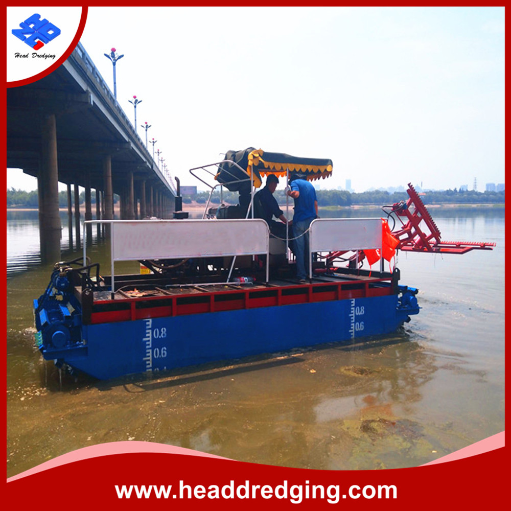 amphibious weed harvester, amphibious dredger