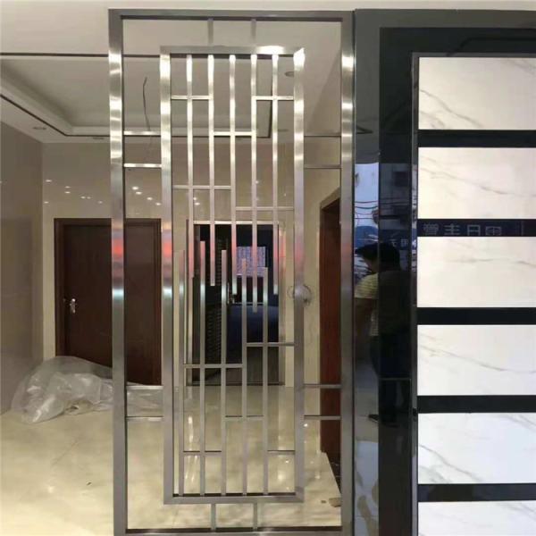 luxury partition stainless steel material Gold color Room Divider Stainless