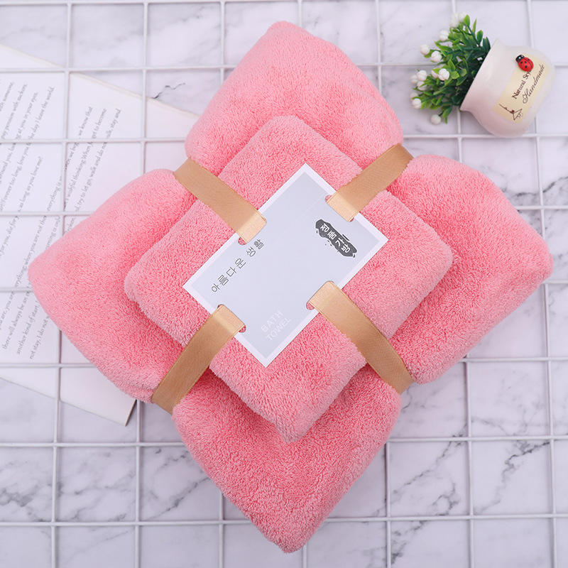 300 GSM Coral Fleece Face Bath Towel Set for Home Hotel Spa from OEM Manufacturers