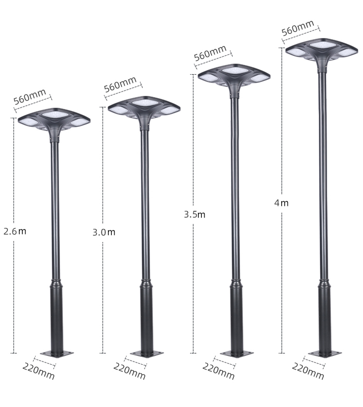 IP65 Courtyards LED intelligent Outdoor Garden Solar Light High Brightness Solar Street lamp