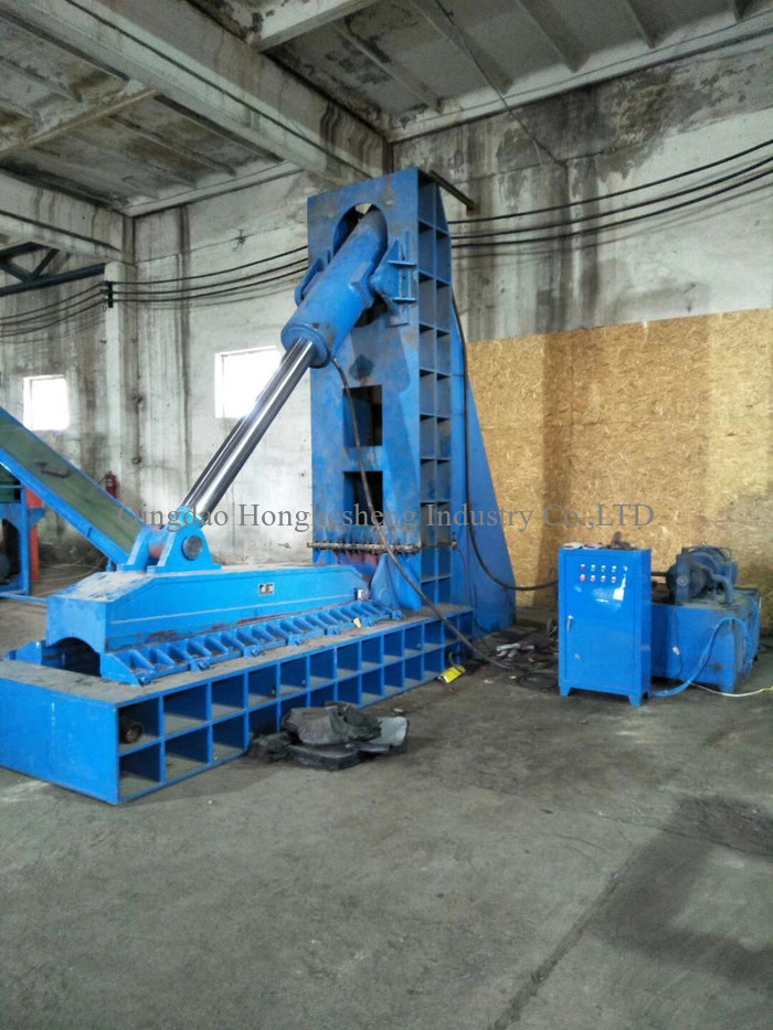 4KW TC1200 Waste Tyre Recycling Plant Used Tire Cutter Rubber Cutting Machine