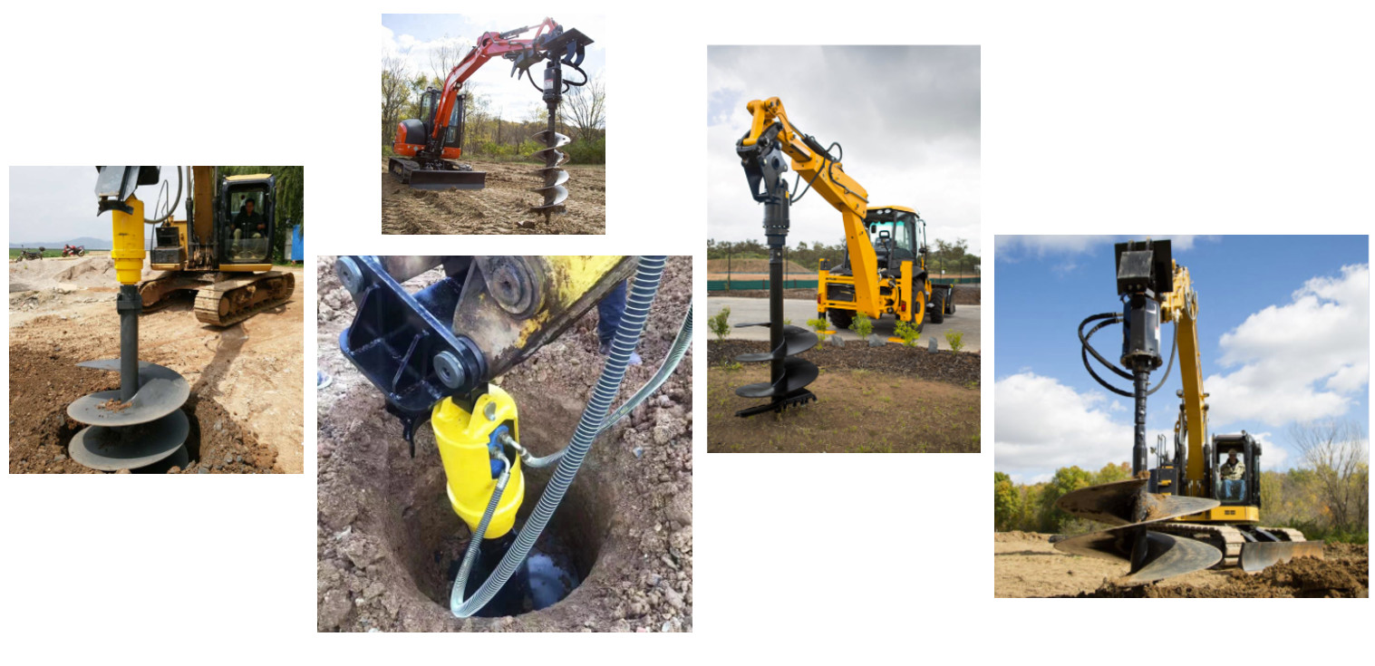 8000Nm Excavator Earth Drill 80-240 Bar Earth Digger Machine