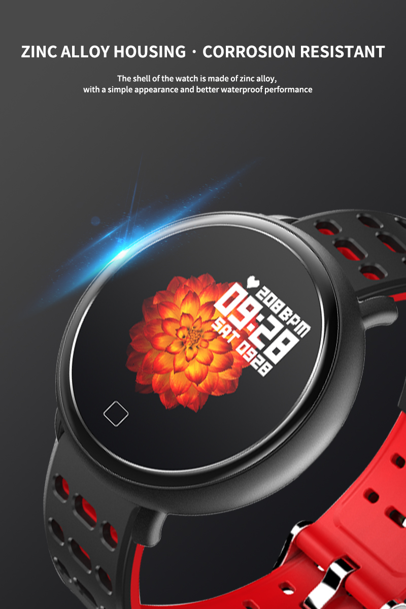 H31 Heart Rate Fitness Tracker NFC Touch Screen Silicone Watch Tape Social Sharing Smartwatch