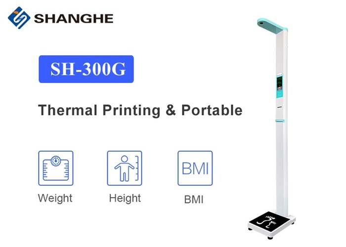 Large Lcd Display 7'' Medical Height And Weight Scales For Health Clubs