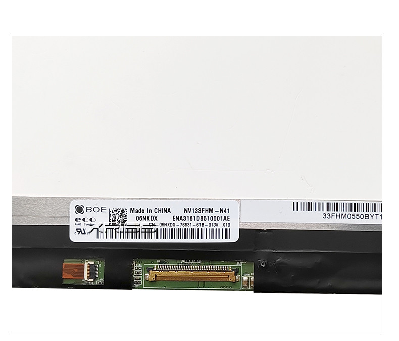 Slim 13.3 Inch Laptop Screen Edp 40pins FHD 45% NTSC IPS NV133FHM-N41 With Frame