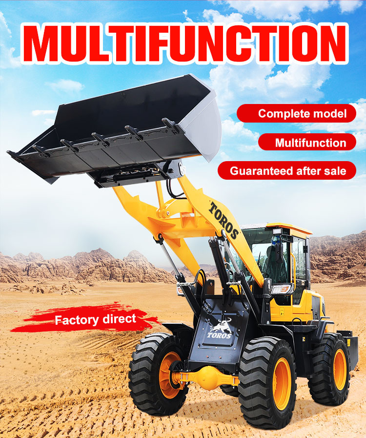 3000Kg Small Wheel Loader Construction Wheel Loader Multifunctional