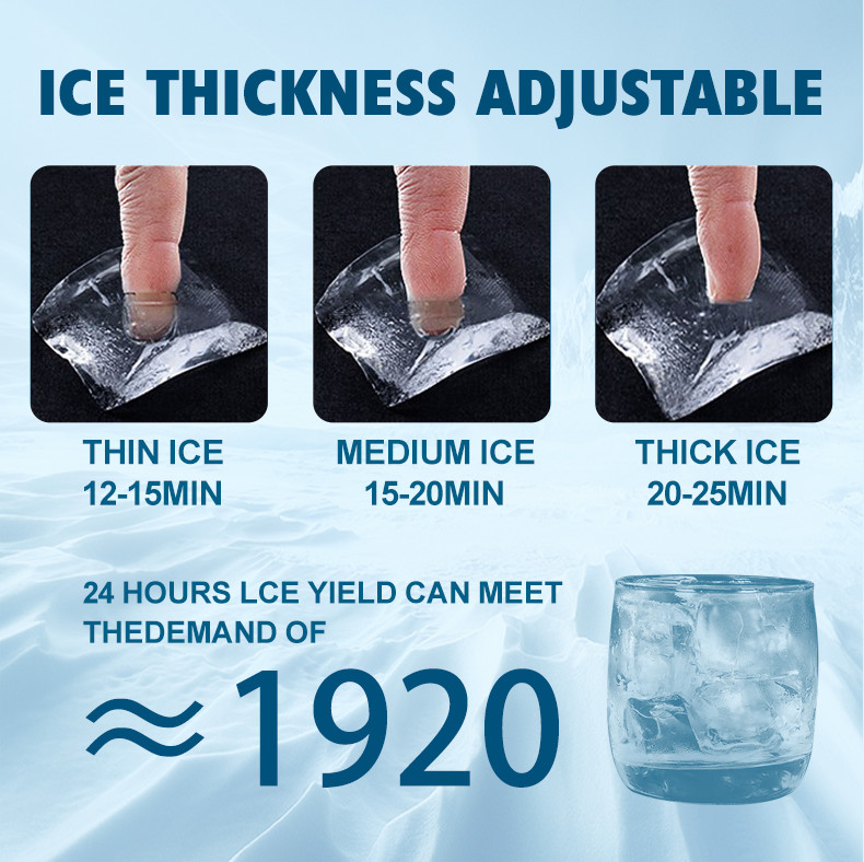 Commercial Crescent Cube Ice Maker 150kg Party Ice Block Machine