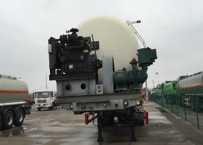Particle Material Transport Semi Trailer Truck / Bulk Cement Tank Semi Trailer