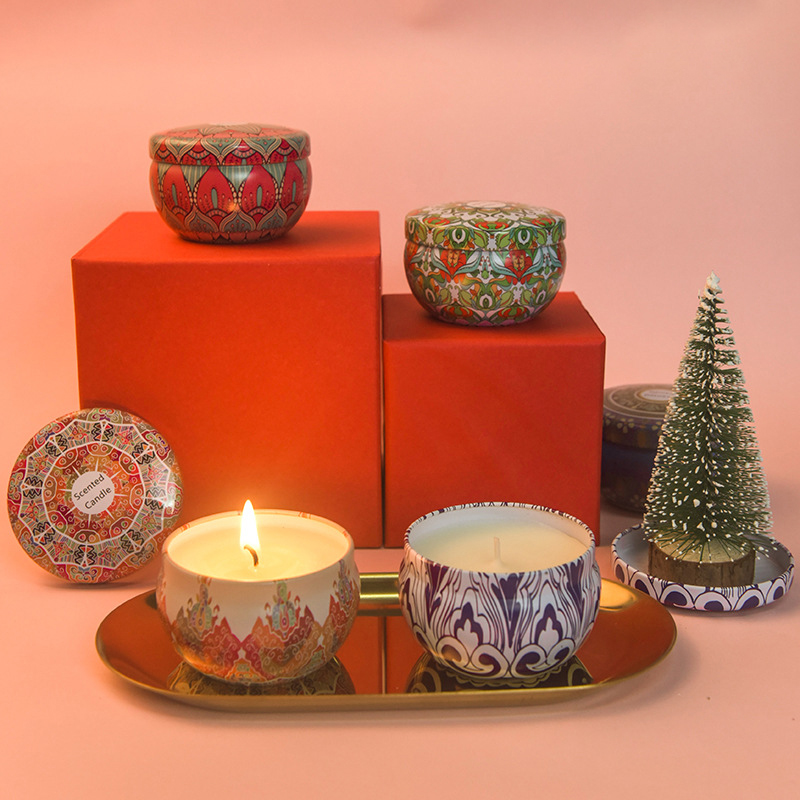 Amber Environmentally Friendly Scented Candles Metalized vanilla Scent