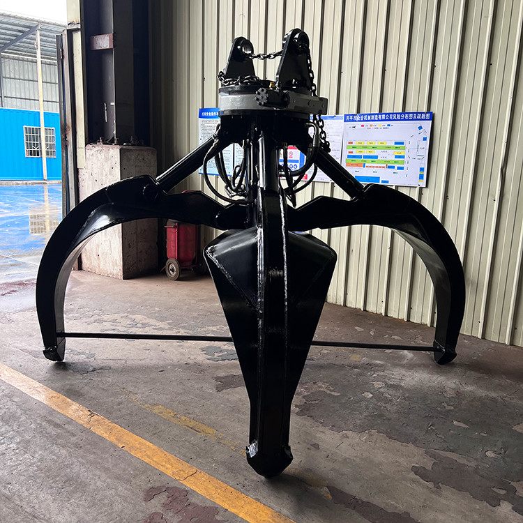 30-40 Ton Excavator Orange Peel Grapple , Manual Rock Grab For Excavator