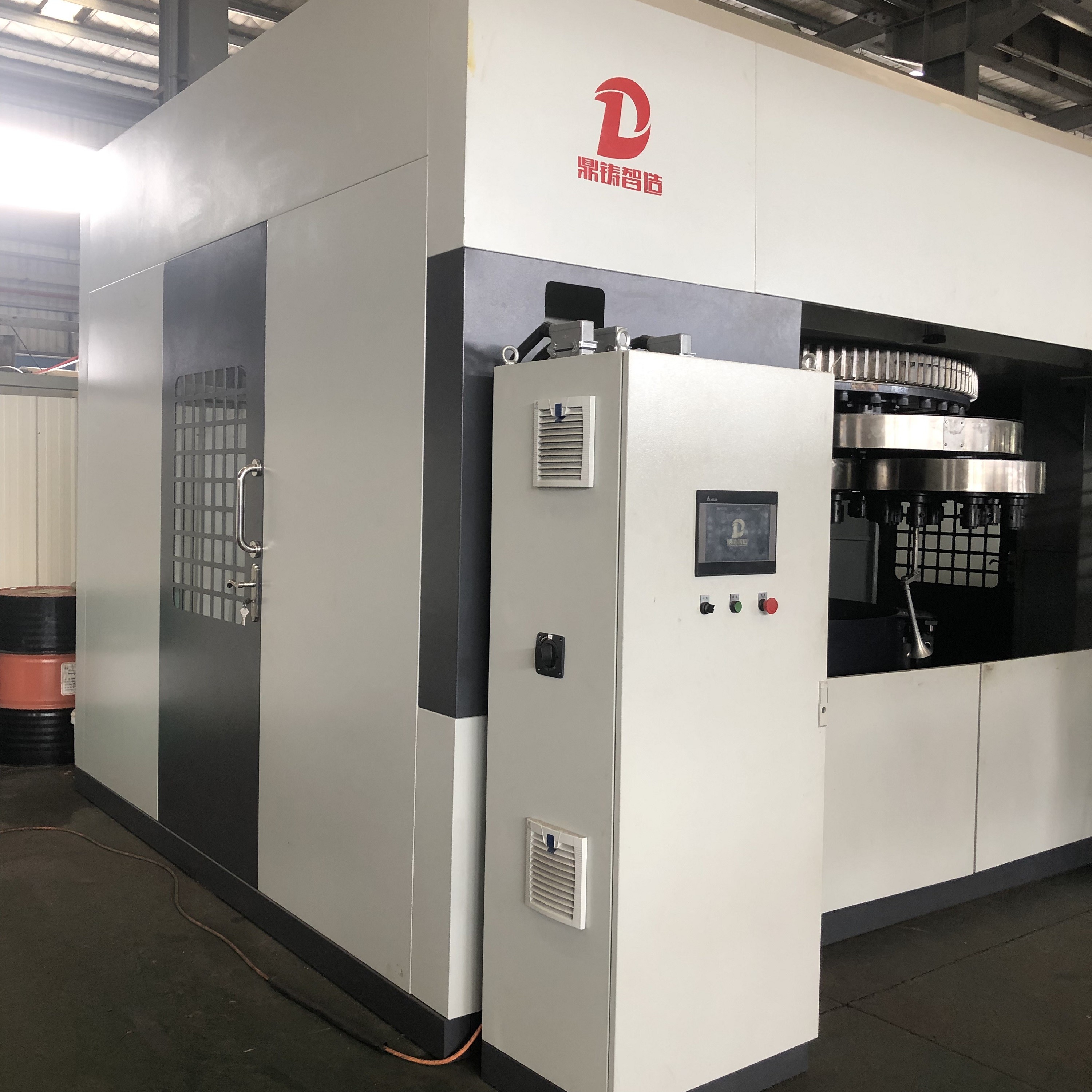 Rotary 35KW Automatic Brass Tube CNC Polishing Machine No Need Dusting