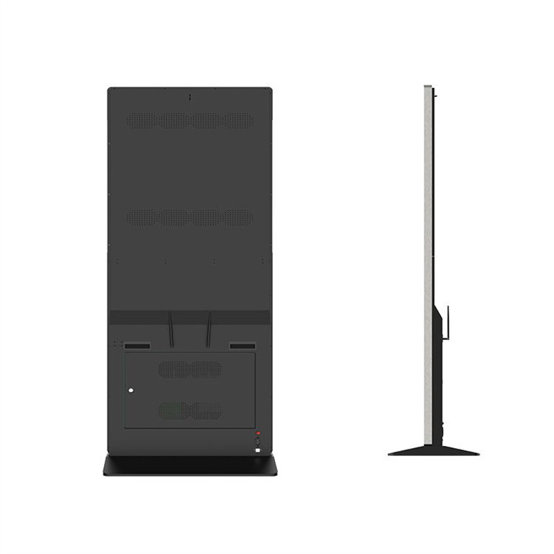 Customized 32 Inch Floor Standing Digital Signage Vertical Advertising All In One PC Monitor