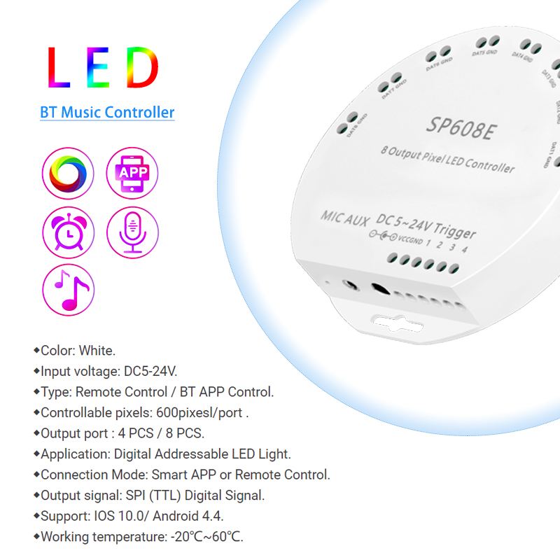 Intelligent Wireless LED Strip Smart Controller For Symphony Light Bar