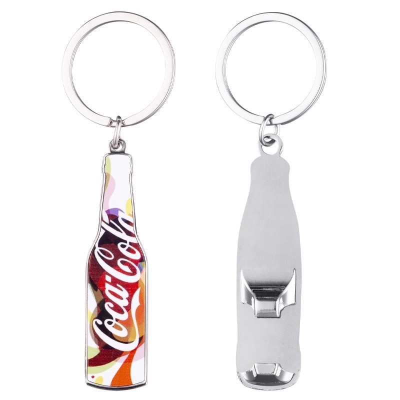 Sublimation Love-Themed Lipstick I LOVE Football Keychain Personalized Soda Bottle Opener Keychain Pendant Small Gift