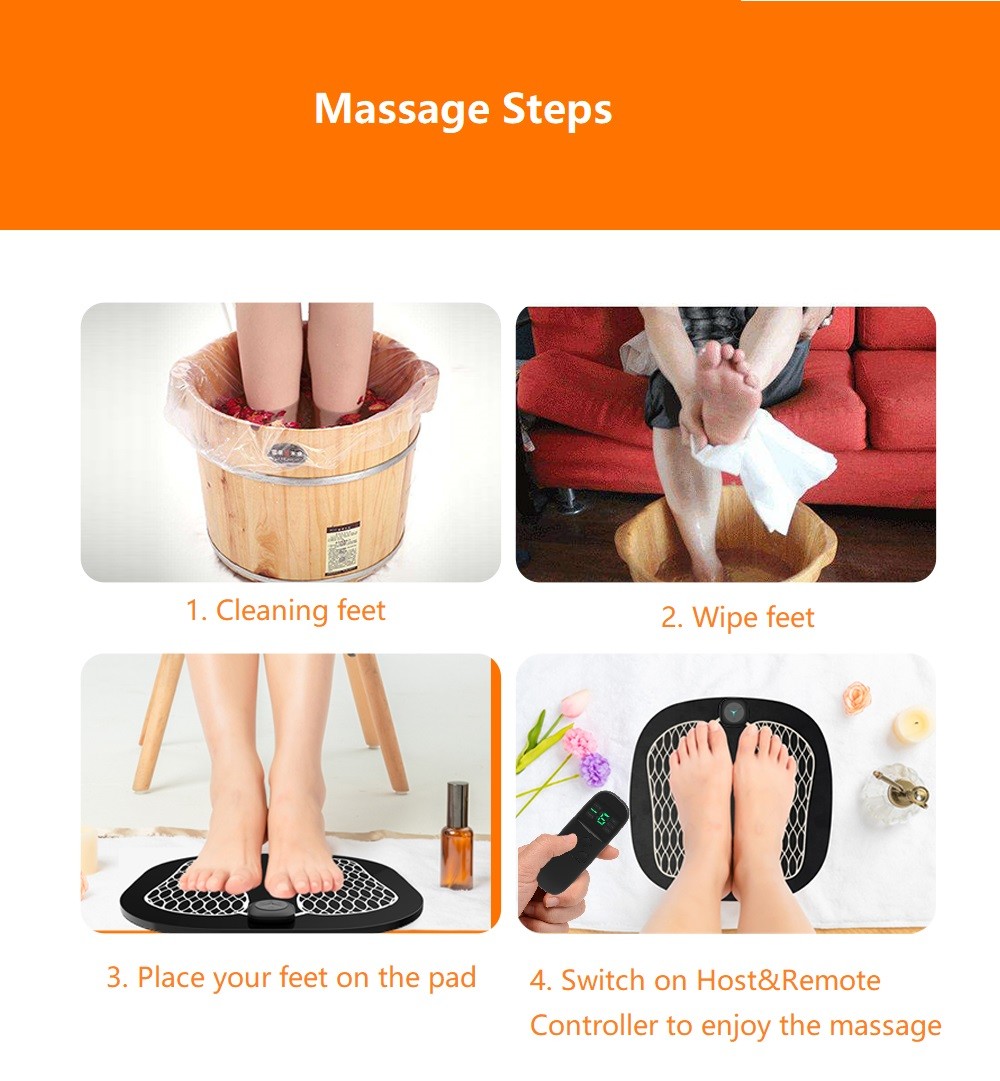 Muscle Toning EMS Foot Massager Feet Swelling Calf Soreness Relief OEM ODM