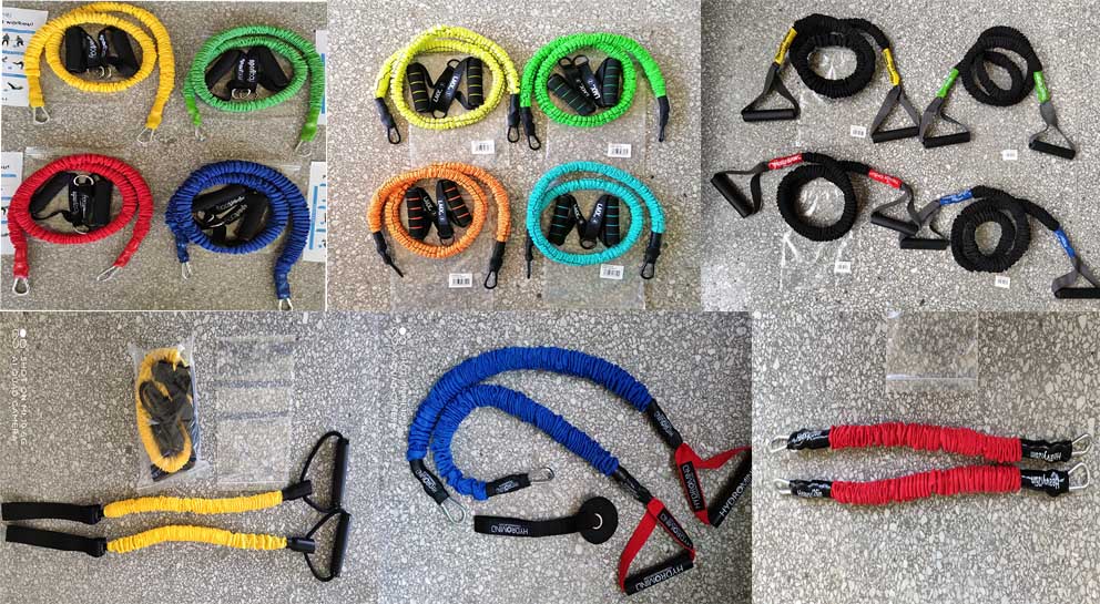 1.2M Workout Recovery Equipment Resistance Band Sets With Nylon Sleeve