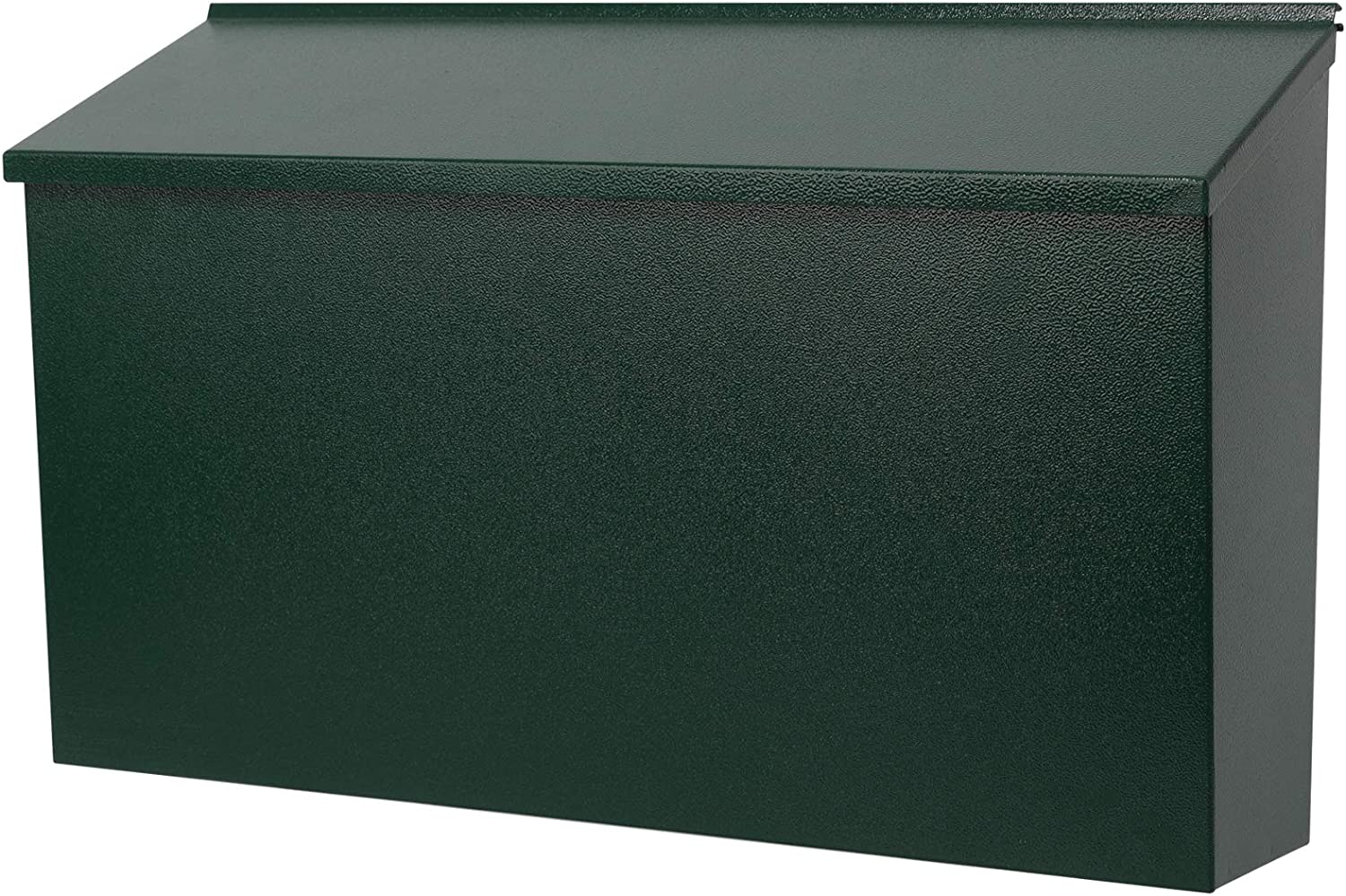 Mail Box Post Wall Mount Locking Mailbox with Code Lock Large Capacity Letterbox with House Numbers
