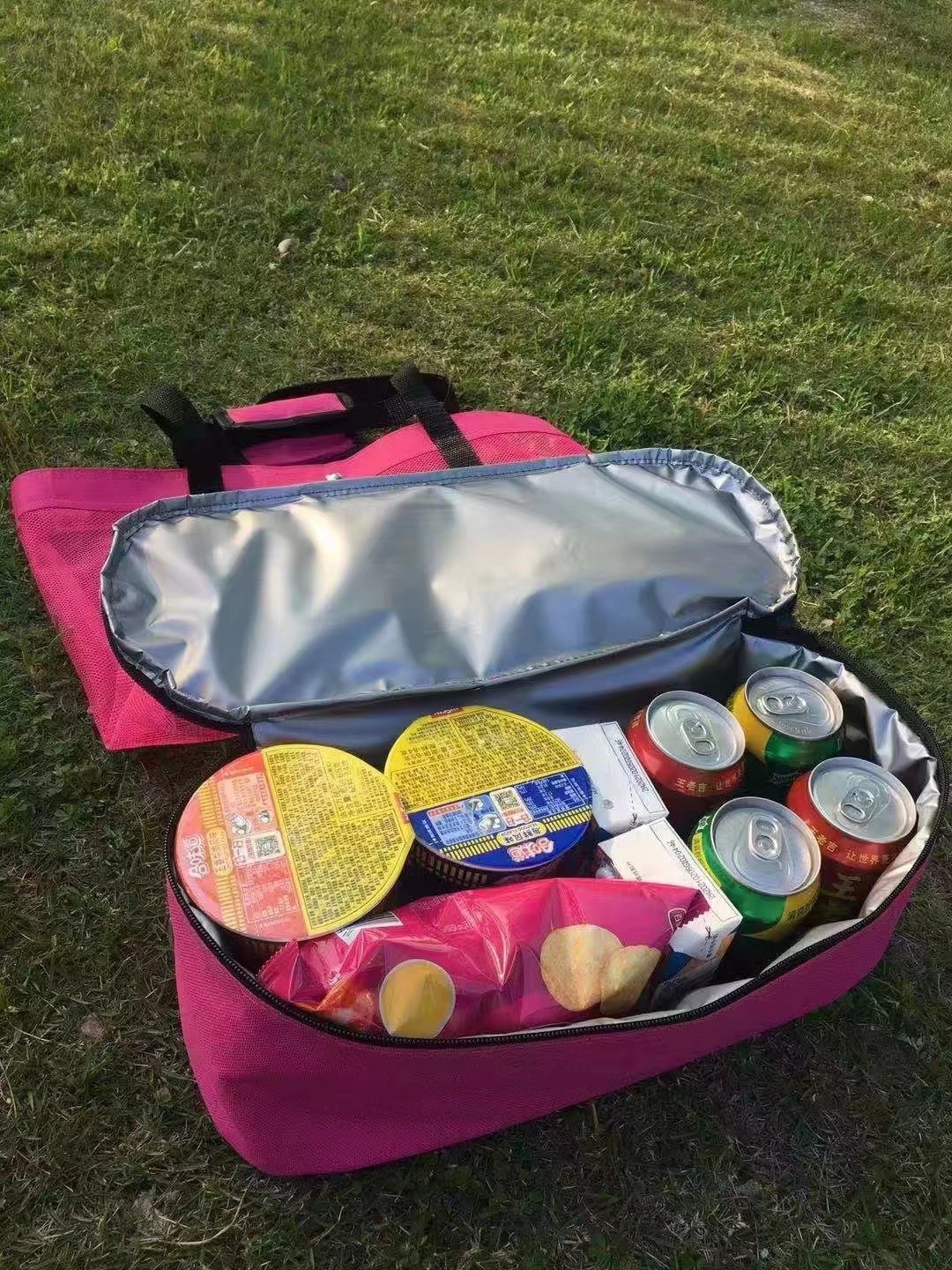 2 IN 1 Mesh Beach Tote Bag With Cooler Compartment Beach Cooler Insulated Tote