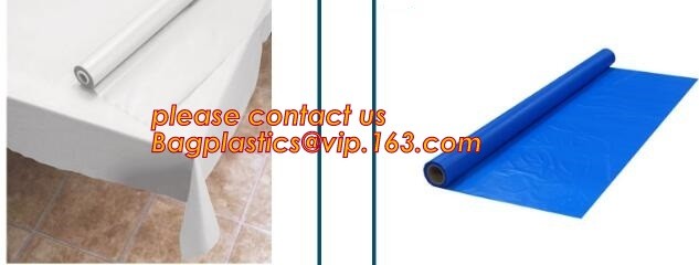 Custom Printed Plastic Waterproof Halloween Table Cloth, custom printed plastic table cover sheet, Household Items Solid