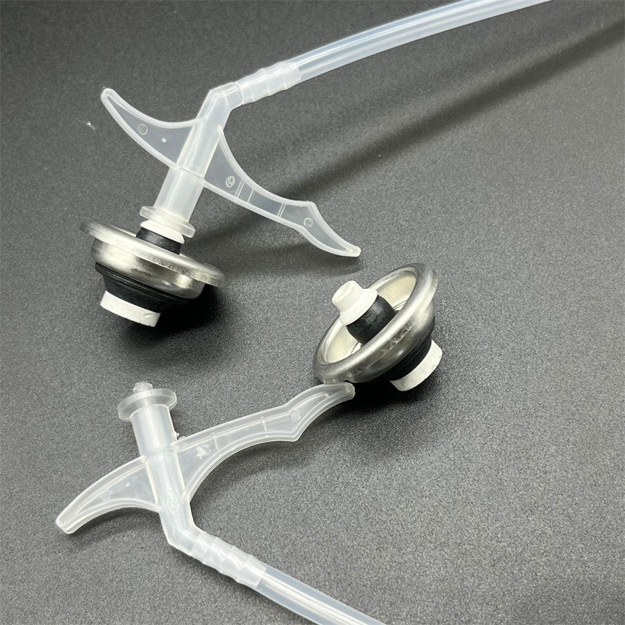 Precision Dispensing Valve with Straw Attachment and Short Stem - Ideal for Targeted Foam Applications