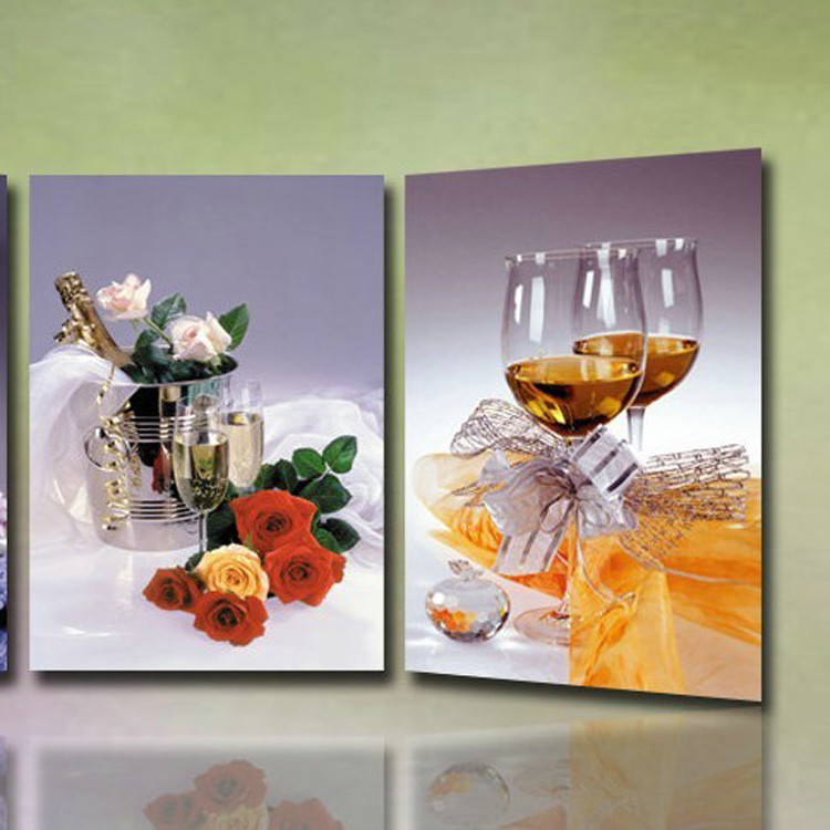Four Seasons Framed 3D Lenticular Picture Custom 3D Painting Posters 25*35cm PET 3D Flip Picture