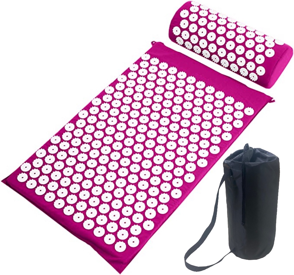 Antislip Body Buliding Massage Acupressure Yoga Mat Easy Relief Portable