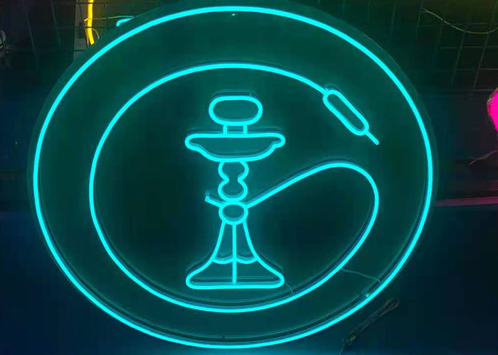 Garden Neon sign Blue color billboard lighting pattern Interior Decorating