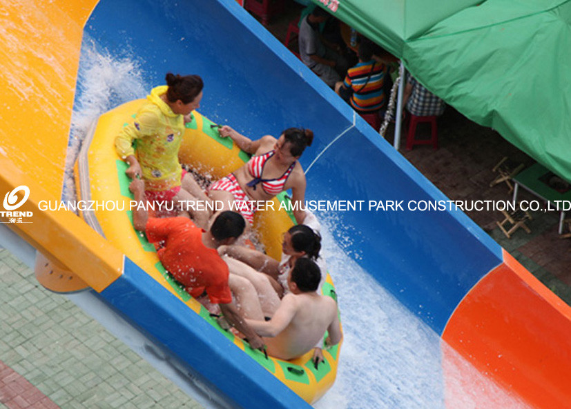 Giant Boomerang Fiberglass Water Slides Ashland / DSM Resin , 18.75m Platform Height