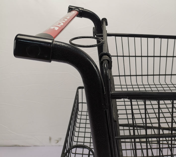 Customizable Portable Grocery Store Cart 60Kgs Loading Capacity Shopping Trolley Cart