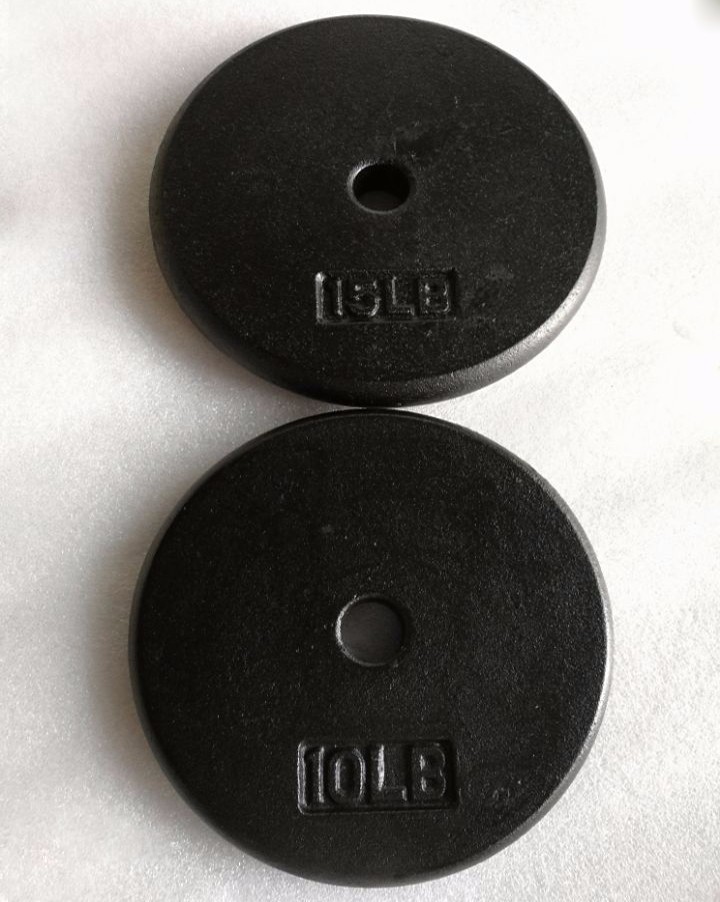 Standard body building black Cast Iron Weight Plates