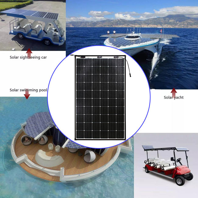 Light Weight Monocrystalline Pv Panels 300W 310W U Shaped Structure Frameless