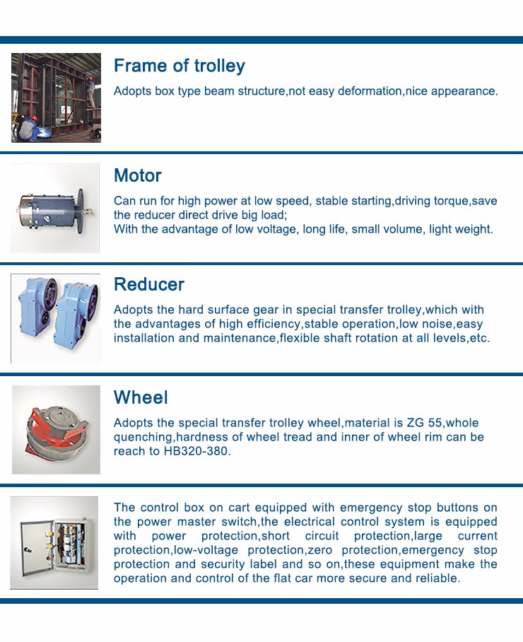 Industry Engineering Heavy Load Battery Powered Car for Mould Die Transfer