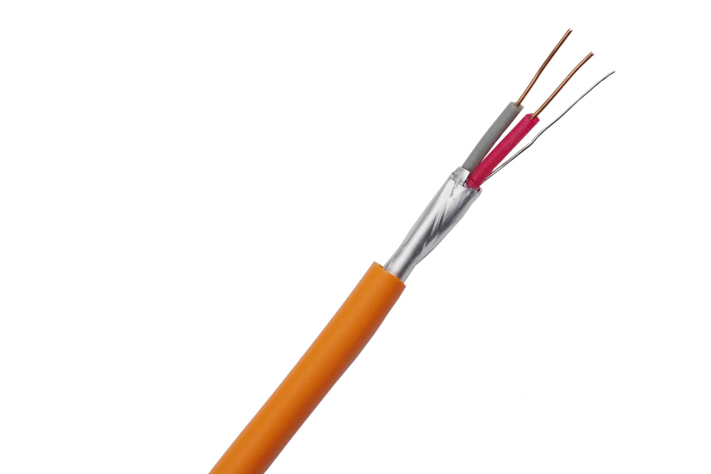 Silicone Insulated FRHF 2 Cores Unshielded Fire Resistant Cable for Fire System