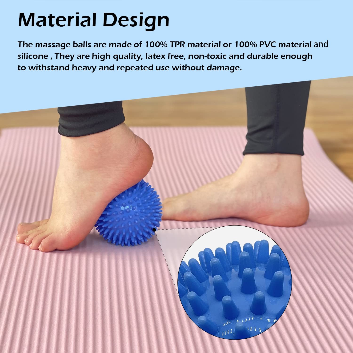 Silicone Peanut Lacrosse Ball Trigger Point Massage Ball Set For Myofascial / Deep Tissue