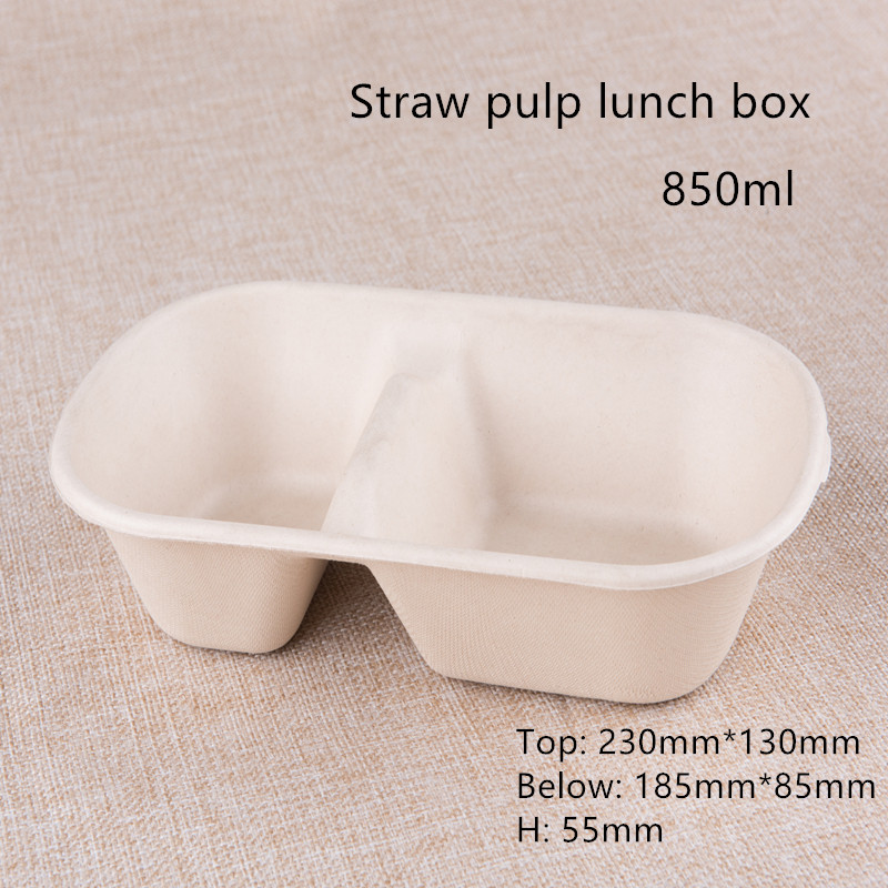 5 Compartment Disposable Paper Lunch Box 500ml 700ml 850ml 1000ml