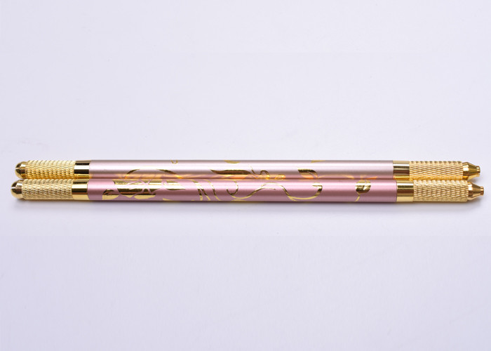 Two Head Microblading Manual Pen Fashionable Flower Design for Permanent Makeup Tattoo Gun
