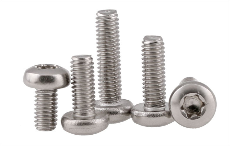 18-8 Stainless Steel Tamper Proof Torx Screws M3 With Right Hand Thread Direction