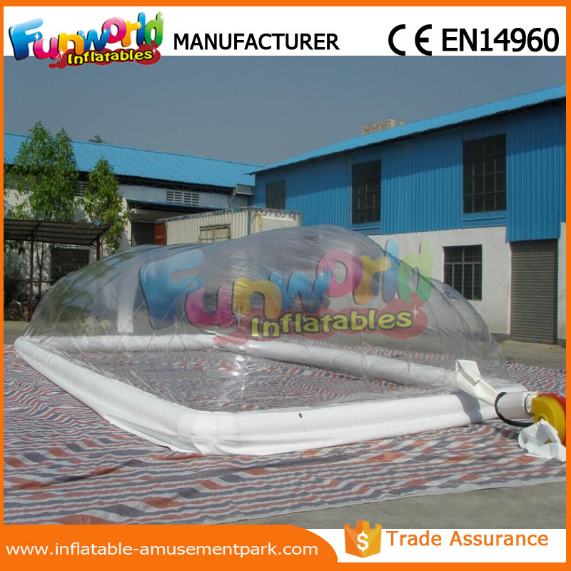 PVC Transparent Inflatable Pool Cover Tent Swimming Pool Cover Shelter