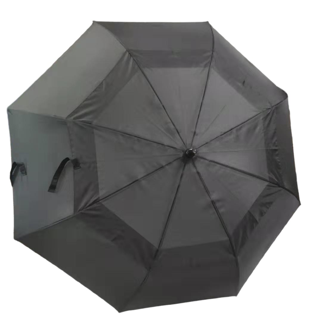 Windproof Double Layer Pongee Automatic Golf Umbrella For Men