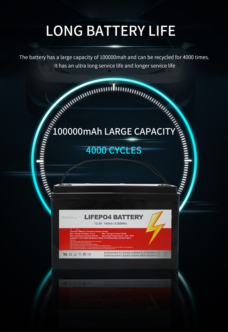 Lithium Ion Deep Cycle Lifepo4 Battery 12v 7Ah 50Ah 60Ah 80Ah 100ah 200Ah Solar Battery Pack