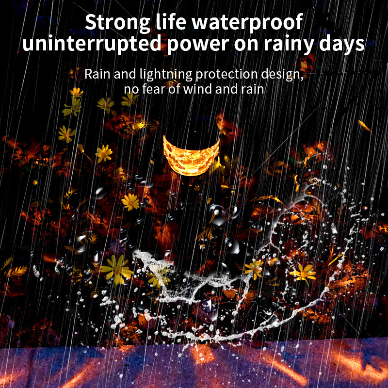 IP65 Waterproof Solar Flame Torch Light 2700K Soft Warm White