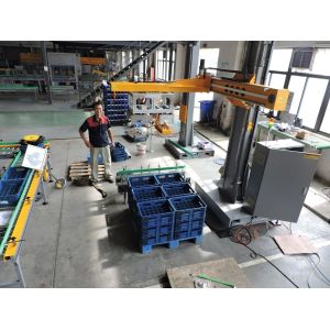 PLC Compact 1200x1200mm Intelligrated Auto Robotic Palletizing System