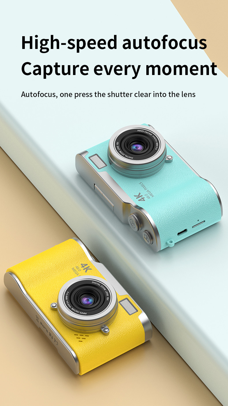 CCD Camera Upgrade Digital Video Camera 50MP Full HD 1080P Compact Camera For Students