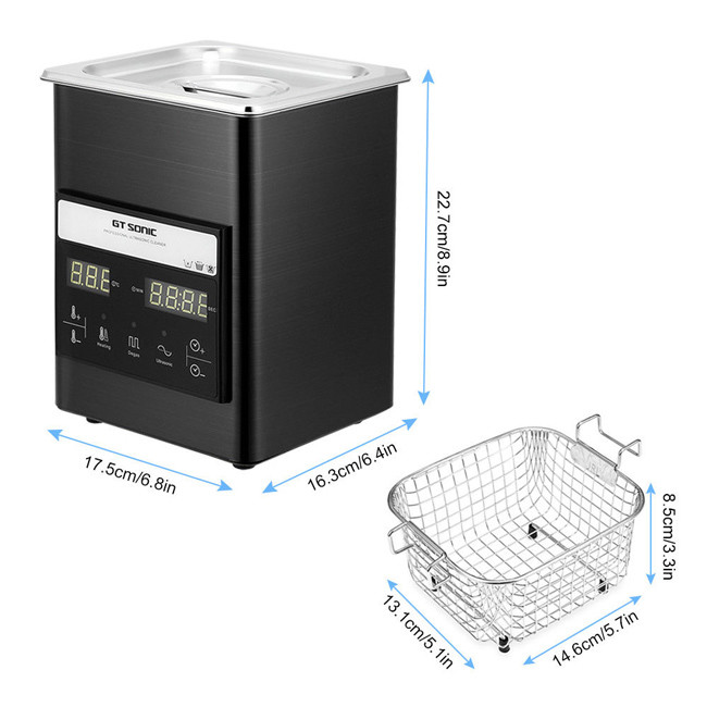 Touch Panel Digital Ultrasonic Cleaner , Stainless Steel Ultrasonic Cleaner